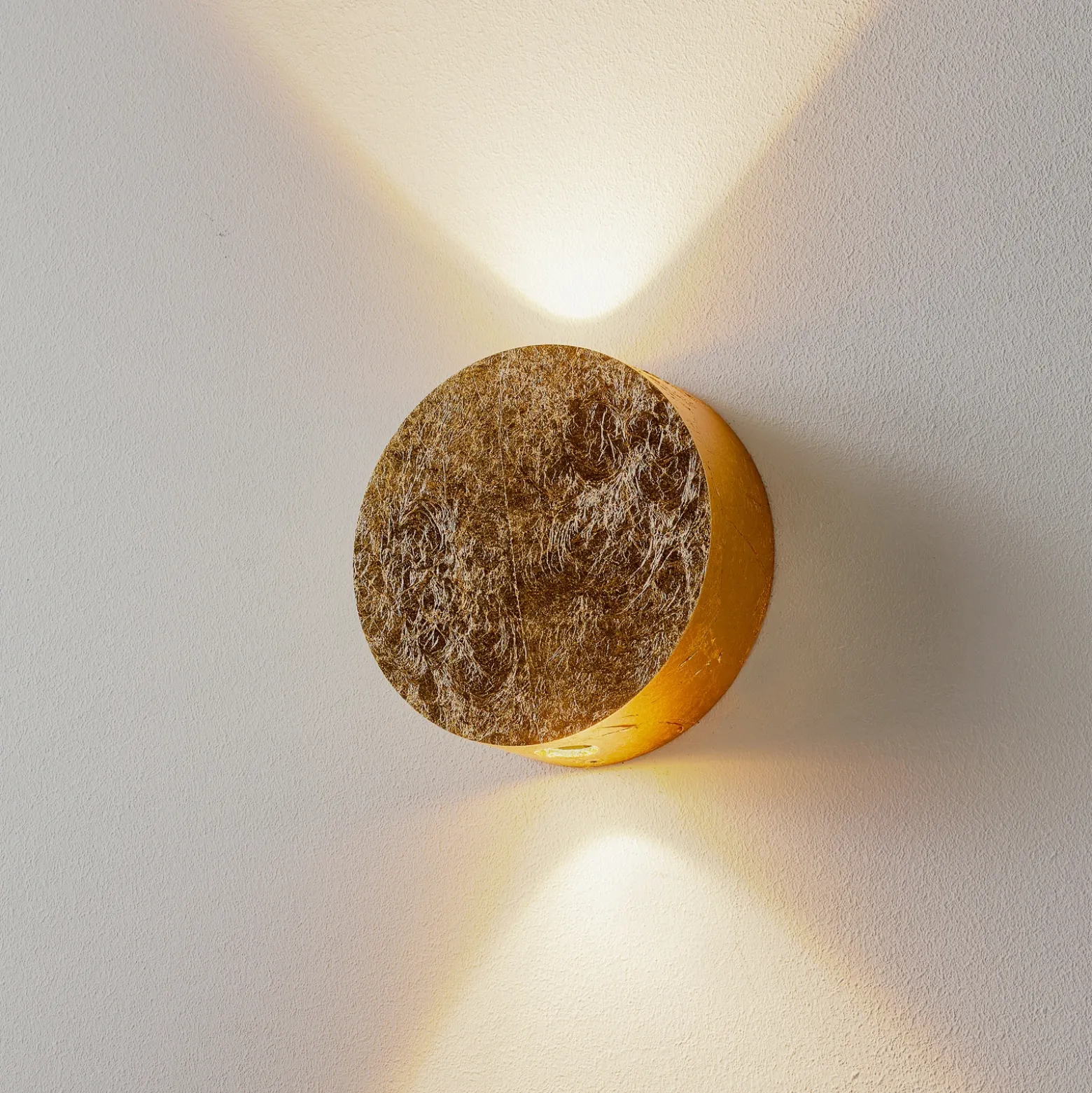 Escale Sunny - aplique LED en brillante dorado