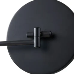 Espejo de cortesía Lucande LED Fyria, negro, acero, CCT