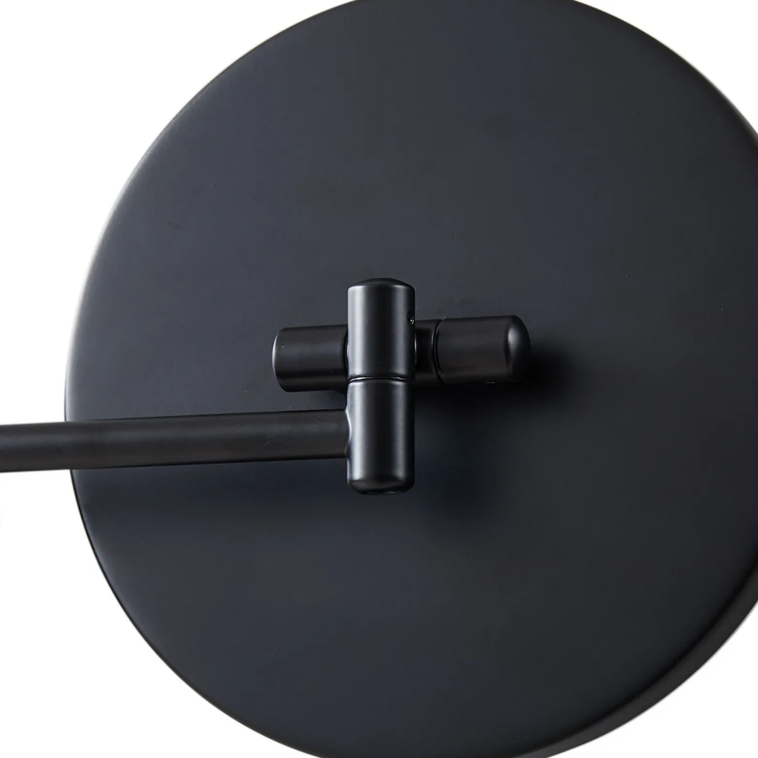 Espejo de cortesía Lucande LED Fyria, negro, acero, CCT