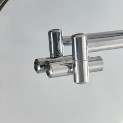 Espejo de cortesía Lucande LED Fyria, cromo, acero, CCT