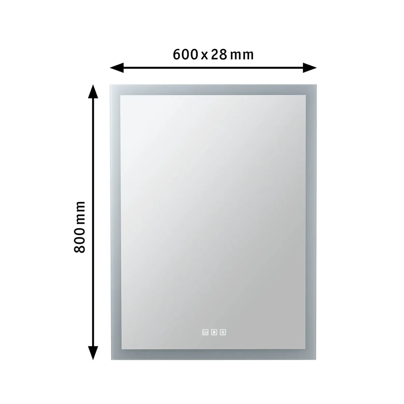 Espejo de pared LED Mirra blanco 60x80 cm IP44 CCT de Paulmann
