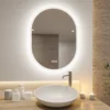 Espejo de pared Paulmann Mirra 80 x 60 cm CCT atenuable blanco