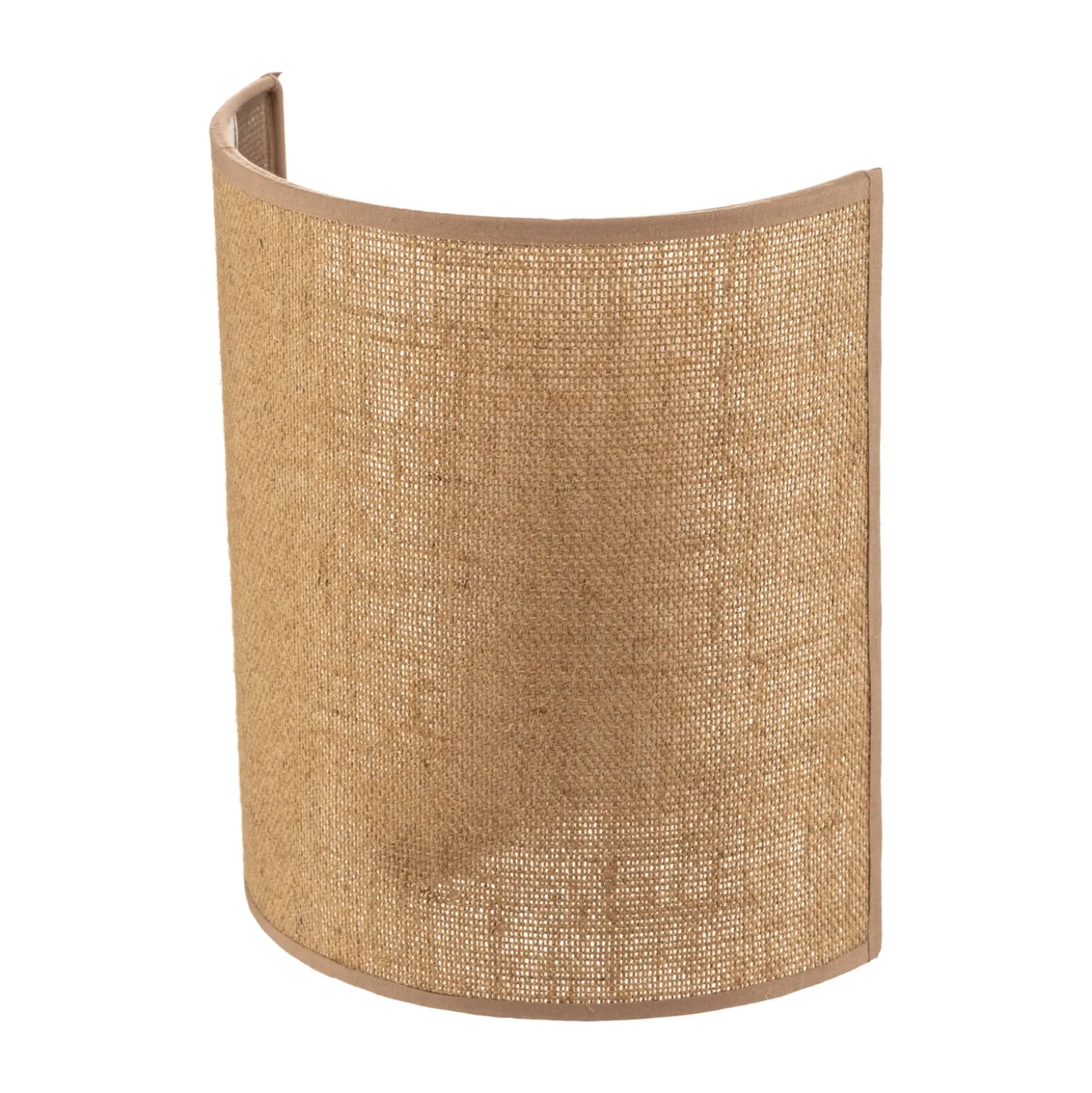 Euluna aplique de pared de yute, marrón, textil, 24 cm de altura, E27