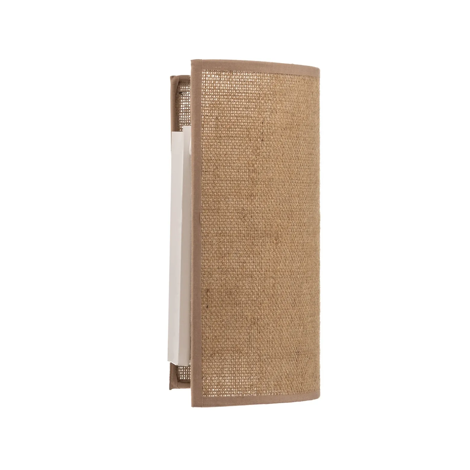 Euluna aplique de pared de yute, marrón, textil, 24 cm de altura, E27