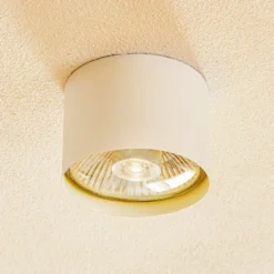 Euluna Chloe downlight empotrable en techo, fijo, blanco