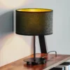 Euluna Golden Roller Mesa alta 30 cm negro/dorado