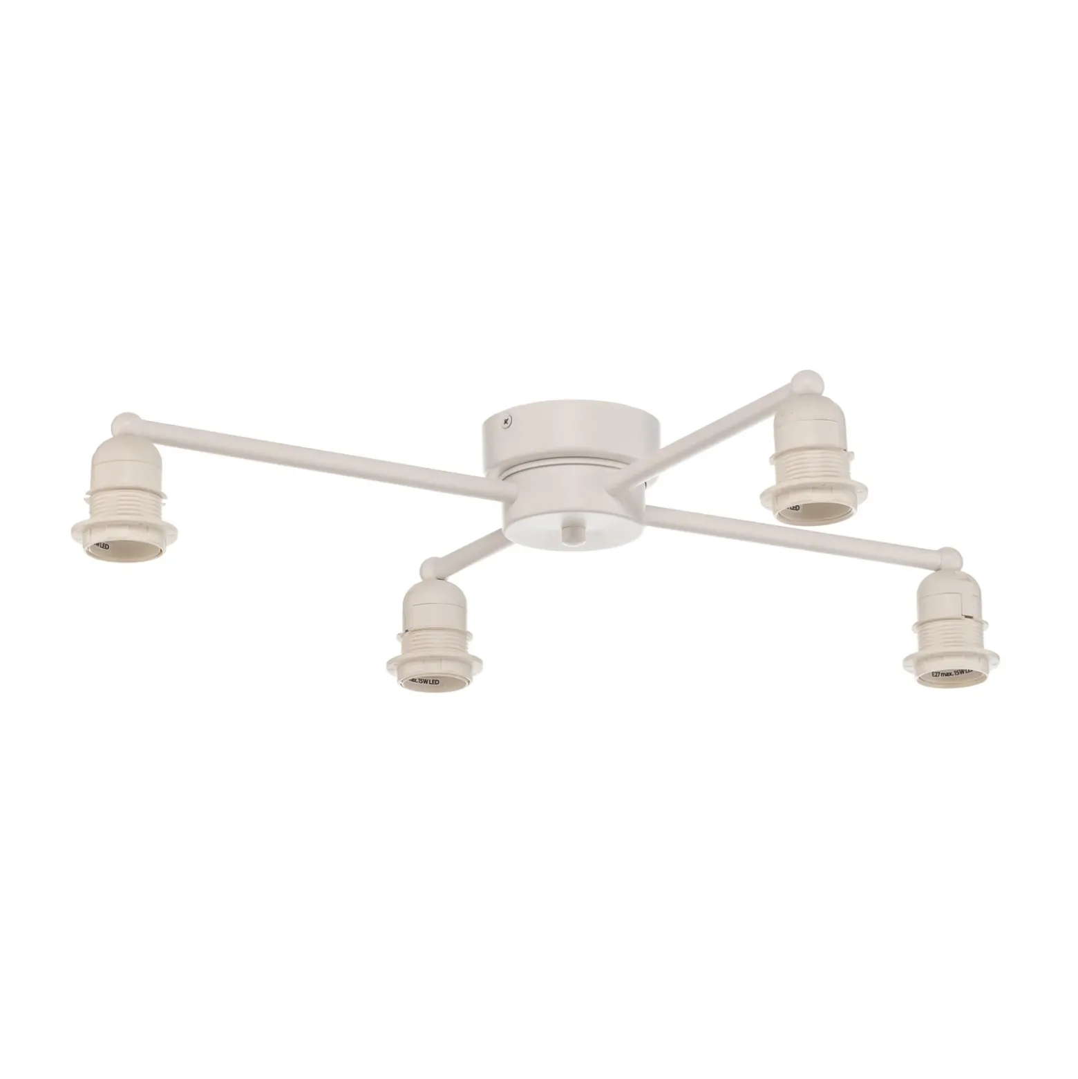 Euluna Lodge plafón, 4 luces, beige