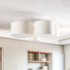 Euluna Lodge plafón, 4 luces, beige