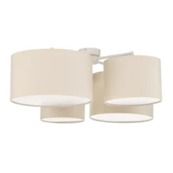 Euluna Lodge plafón, 4 luces, beige