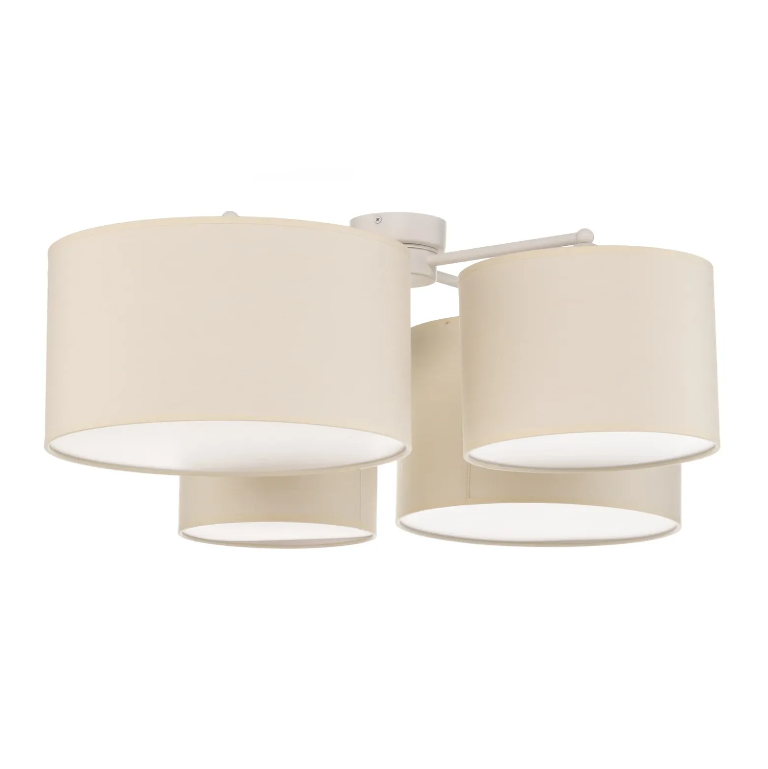Euluna Lodge plafón, 4 luces, beige