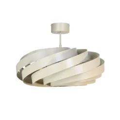 Euluna plafón Vento, beige, Ø 60 cm