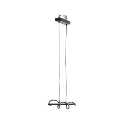 Eunice Lámpara colgante LED, longitud 80 cm, negro, metal