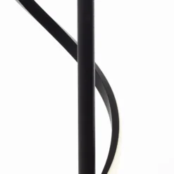 Eunice lámpara de pie LED, altura 150 cm, negro, metal