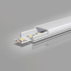 EVN APFLAT1 perfil de aluminio en U, 200 cm, plano