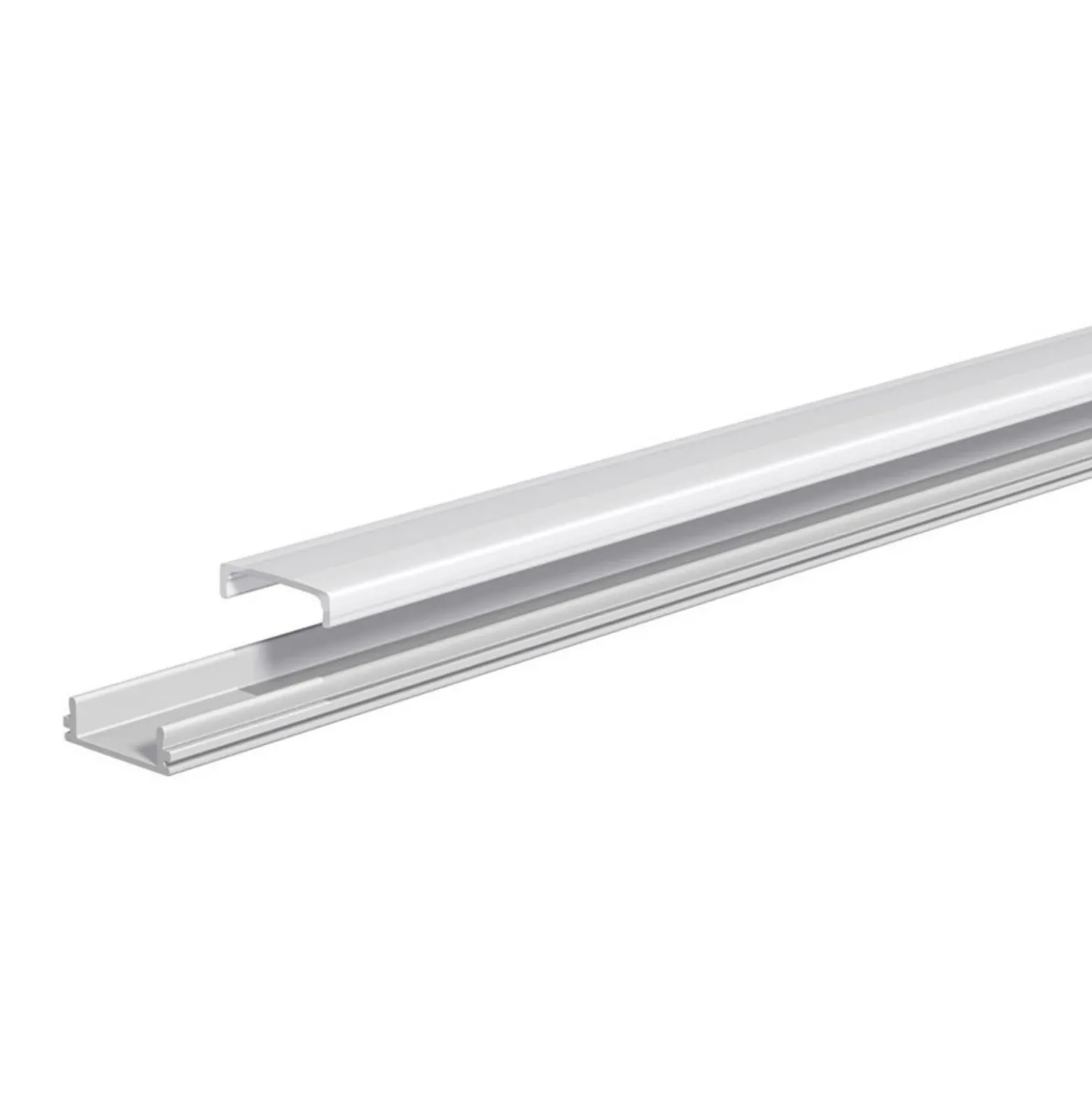 EVN APFLAT1 perfil de aluminio en U, 200 cm, plano