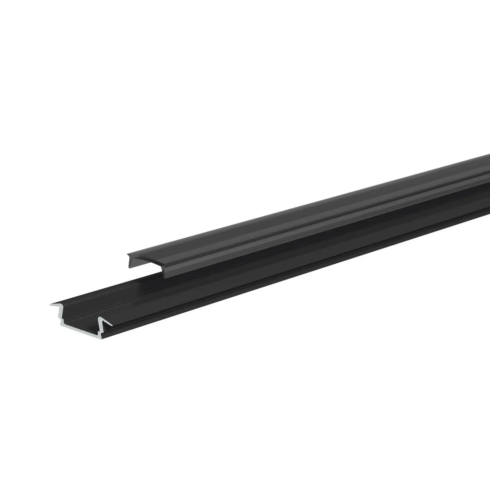 EVN APFLAT3, perfil de aluminio en T, 200cm, negro