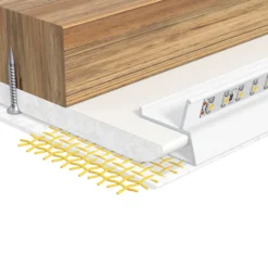 EVN APTBU perfil de aluminio a pared 100cm blanco