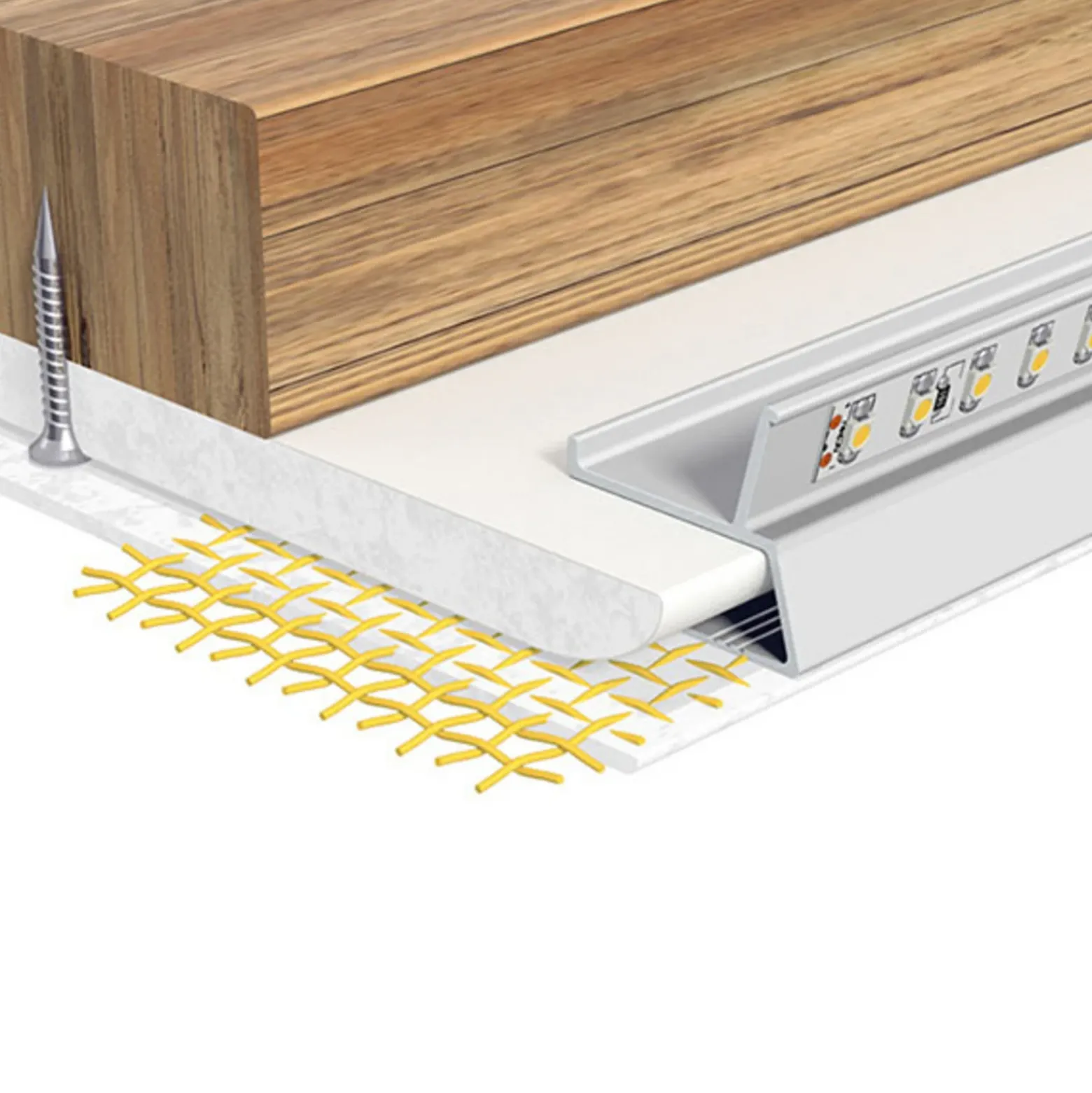 EVN APTBU perfil orientado a pared 200cm aluminio