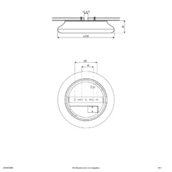 EVN Catino lámpara de techo LED con sensor, 25 cm