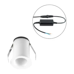 EVN Noblendo Lámpara de techo empotrable LED blanca Ø 3,5 cm