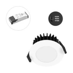 EVN Solido68 Lámpara de techo empotrable LED 7W blanca