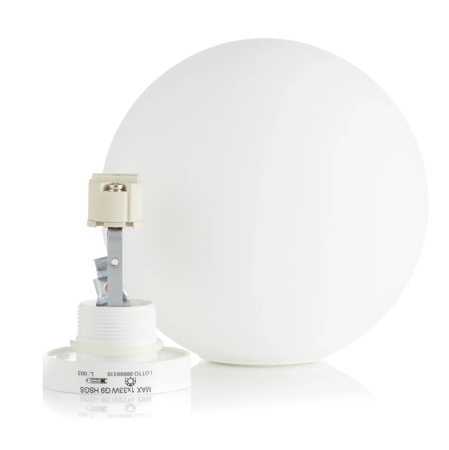 Fabbian Lumi Sfera aplique de vidrio, Ø 14 cm