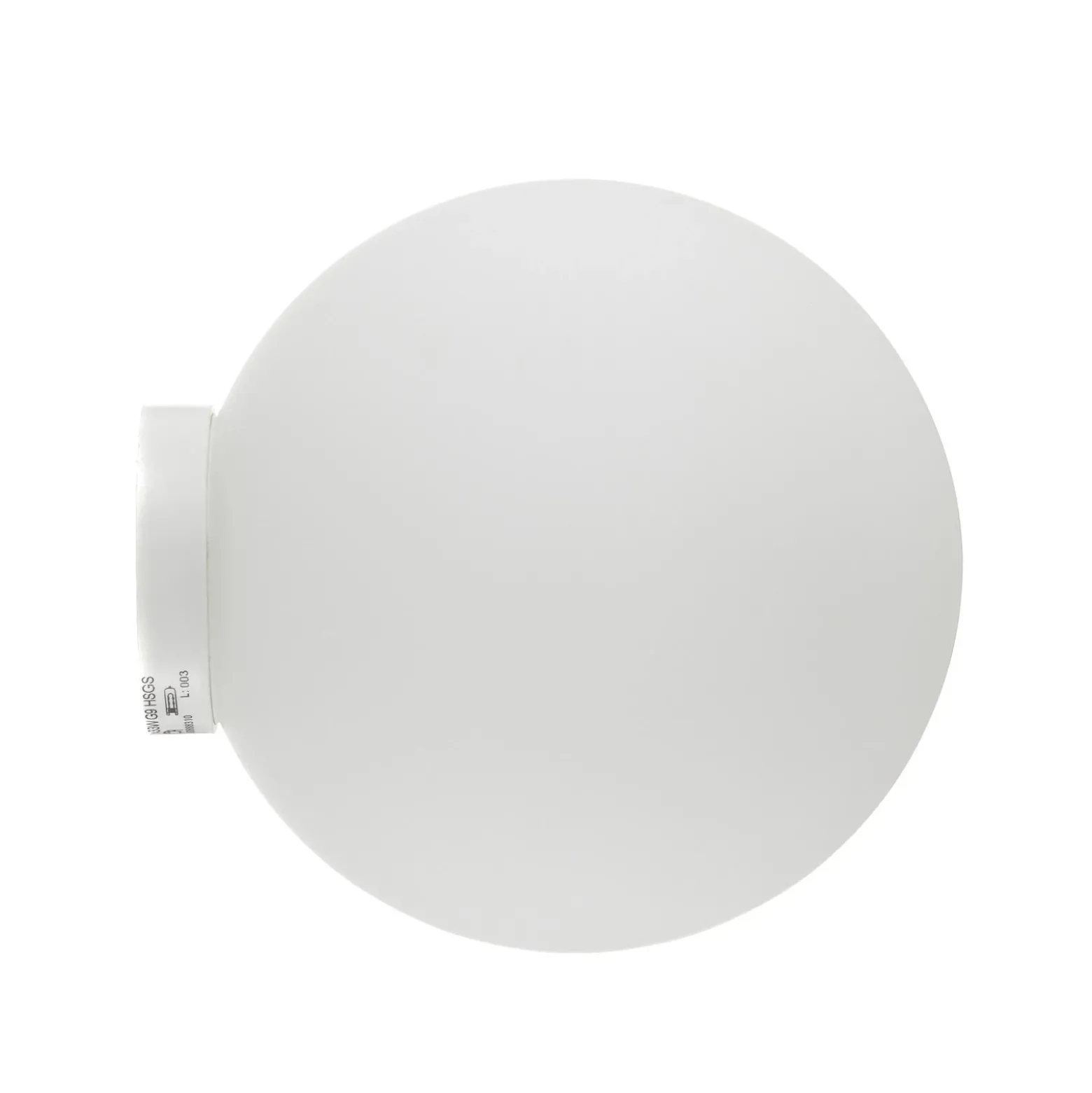 Fabbian Lumi Sfera aplique de vidrio, Ø 14 cm