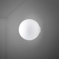 Fabbian Lumi Sfera aplique de vidrio, Ø 20 cm