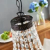 Fascinante lámpara colgante Jorve con cristal