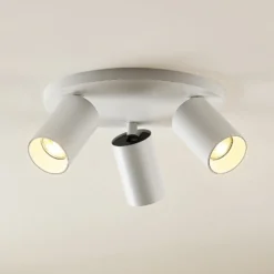 Foco Arcchio Brinja, blanco, redondo, Ø 6 cm, 3 luces, GU10