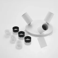 Foco Arcchio Brinja, blanco, redondo, Ø 6 cm, 3 luces, GU10