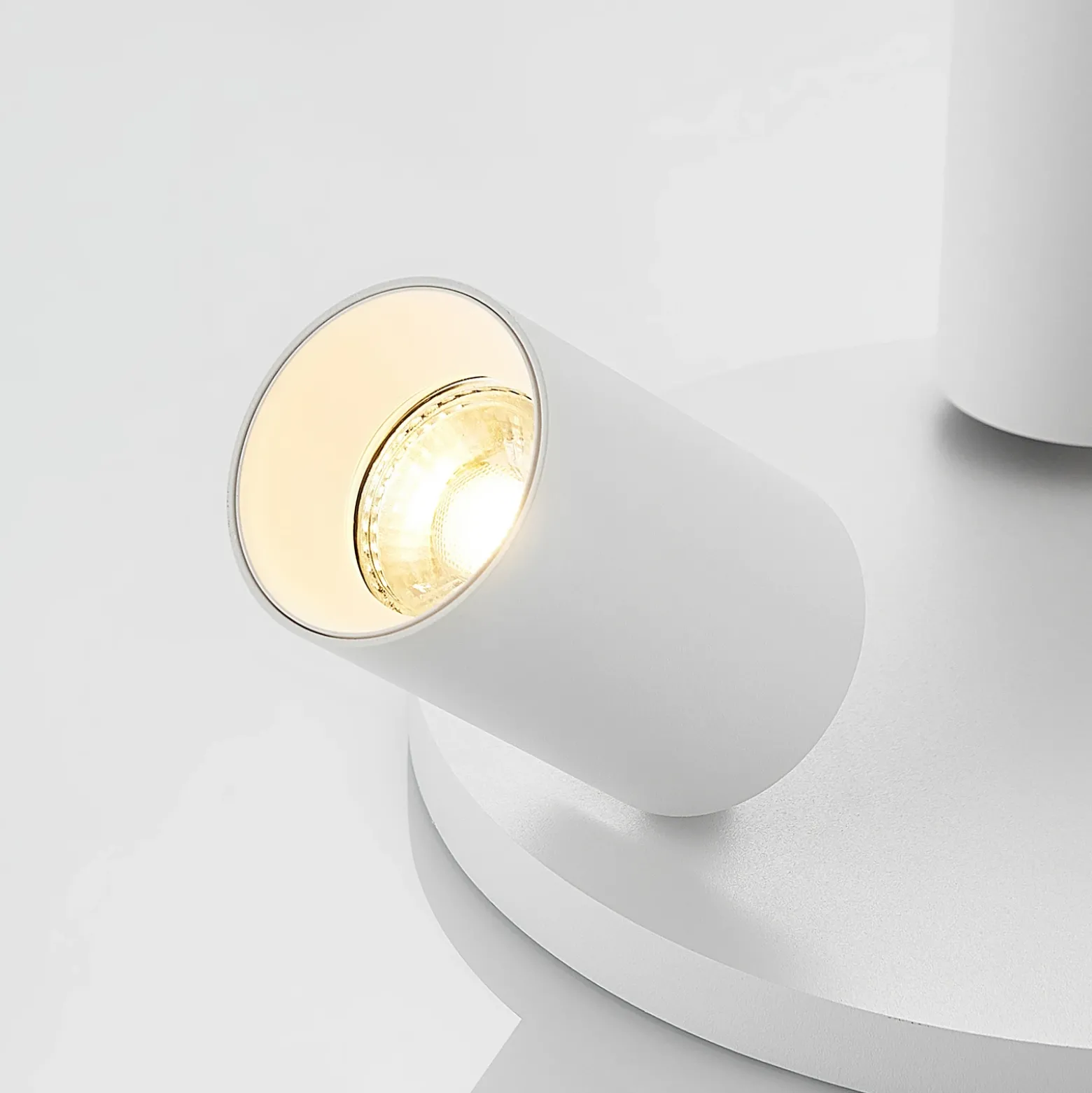 Foco Arcchio Brinja, blanco, redondo, Ø 6 cm, 3 luces, GU10
