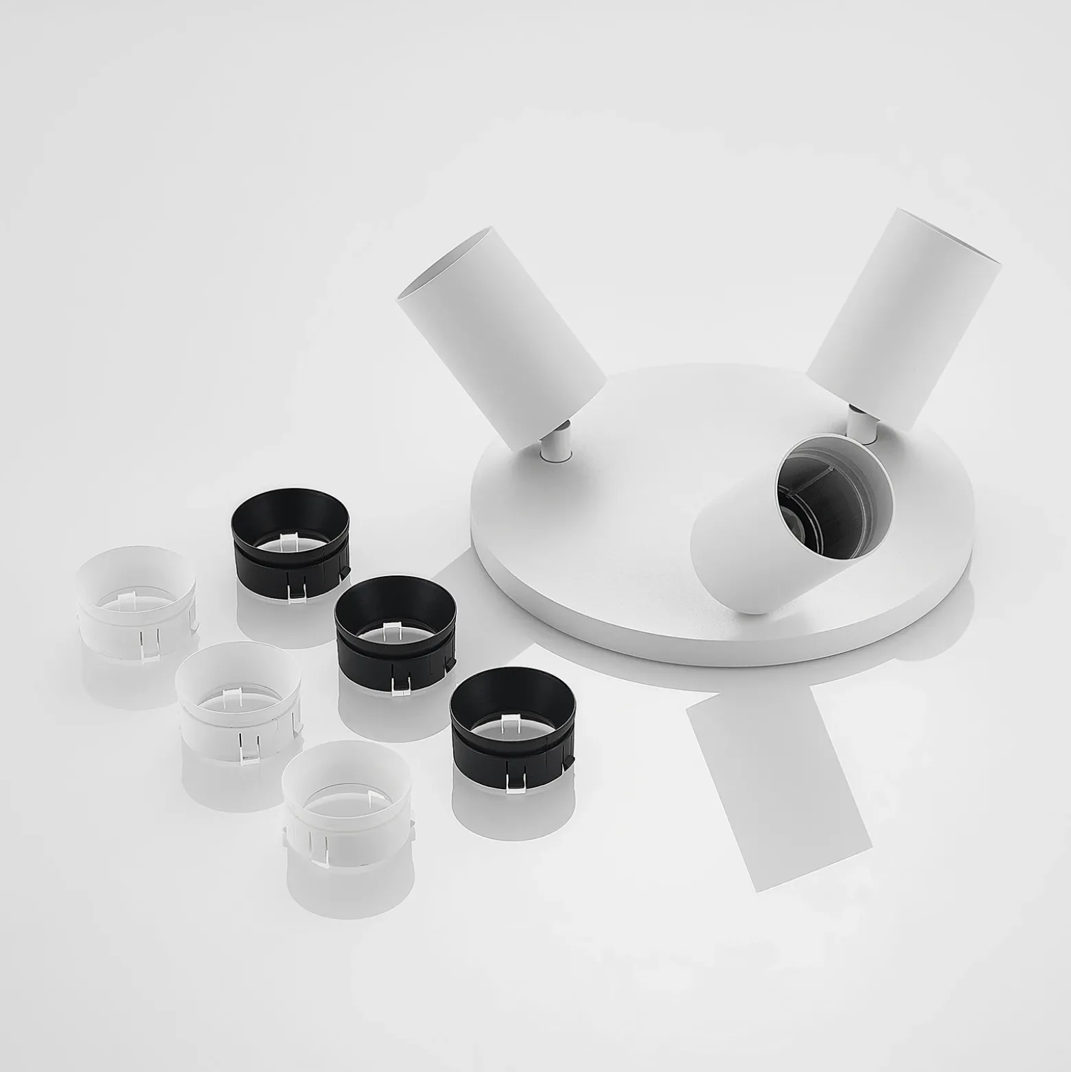 Foco Arcchio Brinja, blanco, redondo, Ø 6 cm, 3 luces, GU10