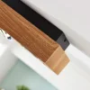 Foco Arcchio Vince, 25 cm, color madera, metal, GU10
