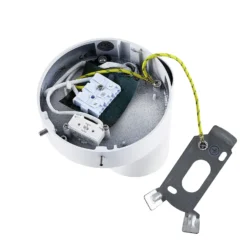 Foco de pared CAN TILT, blanco, Ø 10 cm, metal, interruptor, GU10