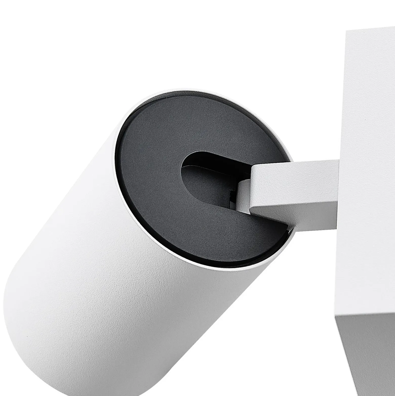 Foco de pared CAN TILT, blanco, 10 x 10 cm, metal, interruptor, USB