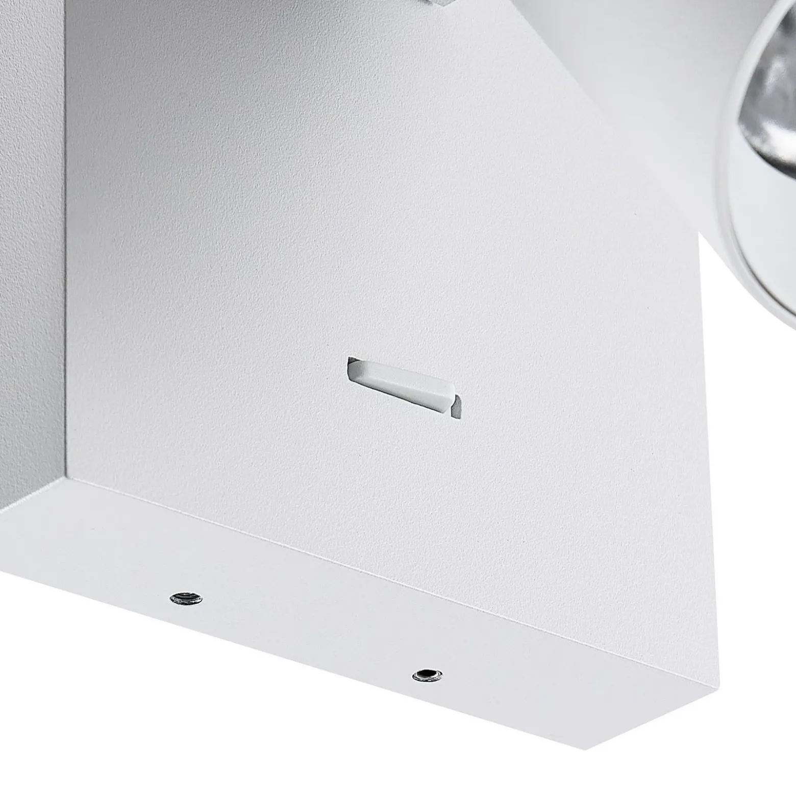 Foco de pared CAN TILT, blanco, 10 x 10 cm, metal, interruptor GU10