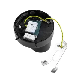Foco de pared CAN TILT, negro, Ø 10 cm, metal, interruptor GU10