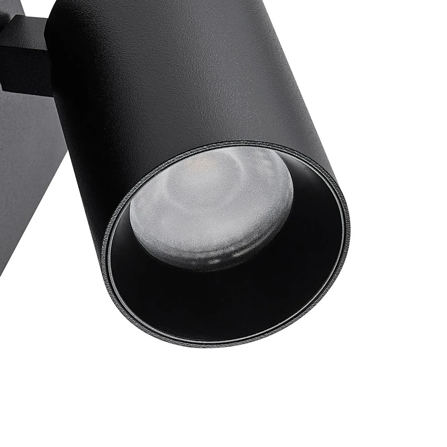 Foco de pared CAN TILT, negro, 10 x 10 cm, metal, interruptor GU10