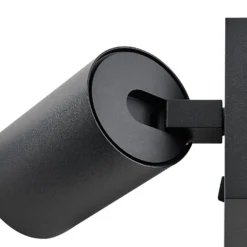 Foco de pared CAN TILT, negro, 10 x 10 cm, metal, interruptor USB