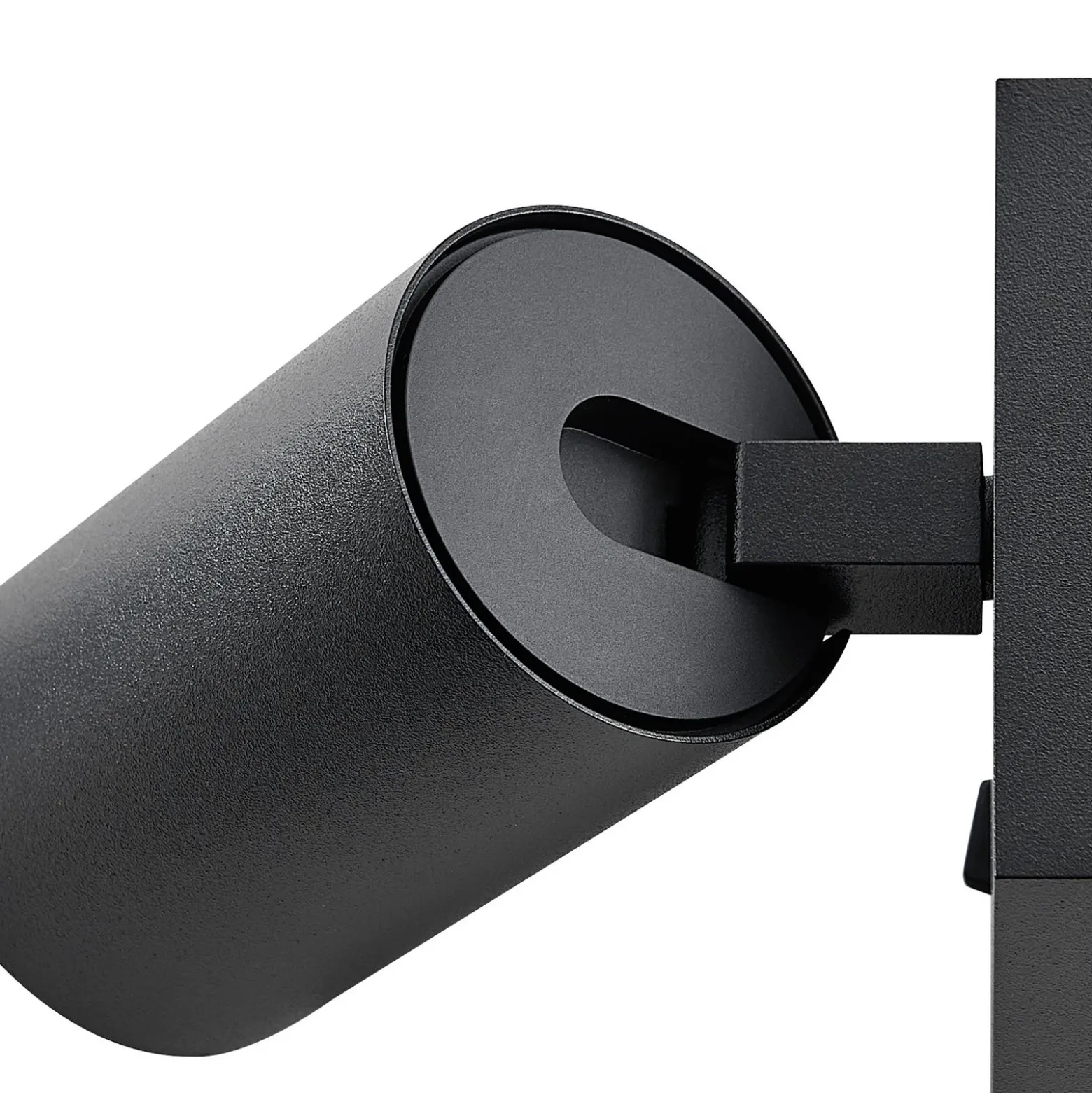 Foco de pared CAN TILT, negro, 10 x 10 cm, metal, interruptor USB