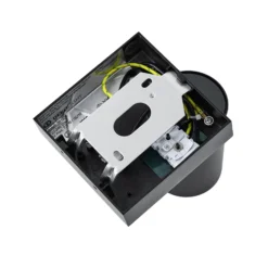 Foco de pared CAN TILT, negro, 10 x 10 cm, metal, interruptor GU10