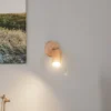 Foco de pared Cre de madera, 1 luz