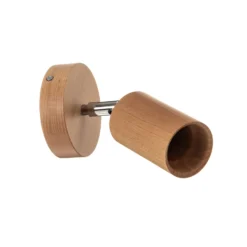 Foco de pared Cre de madera, 1 luz