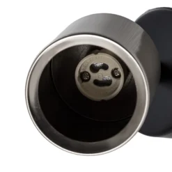 Foco de pared Demia, negro/níquel, 10 cm de ancho, GU10