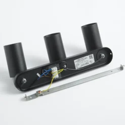 Foco de pared Eye Spot de 3 luces, negro