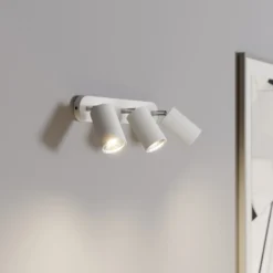 Foco de pared Eye Spot de 3 luces, blanco