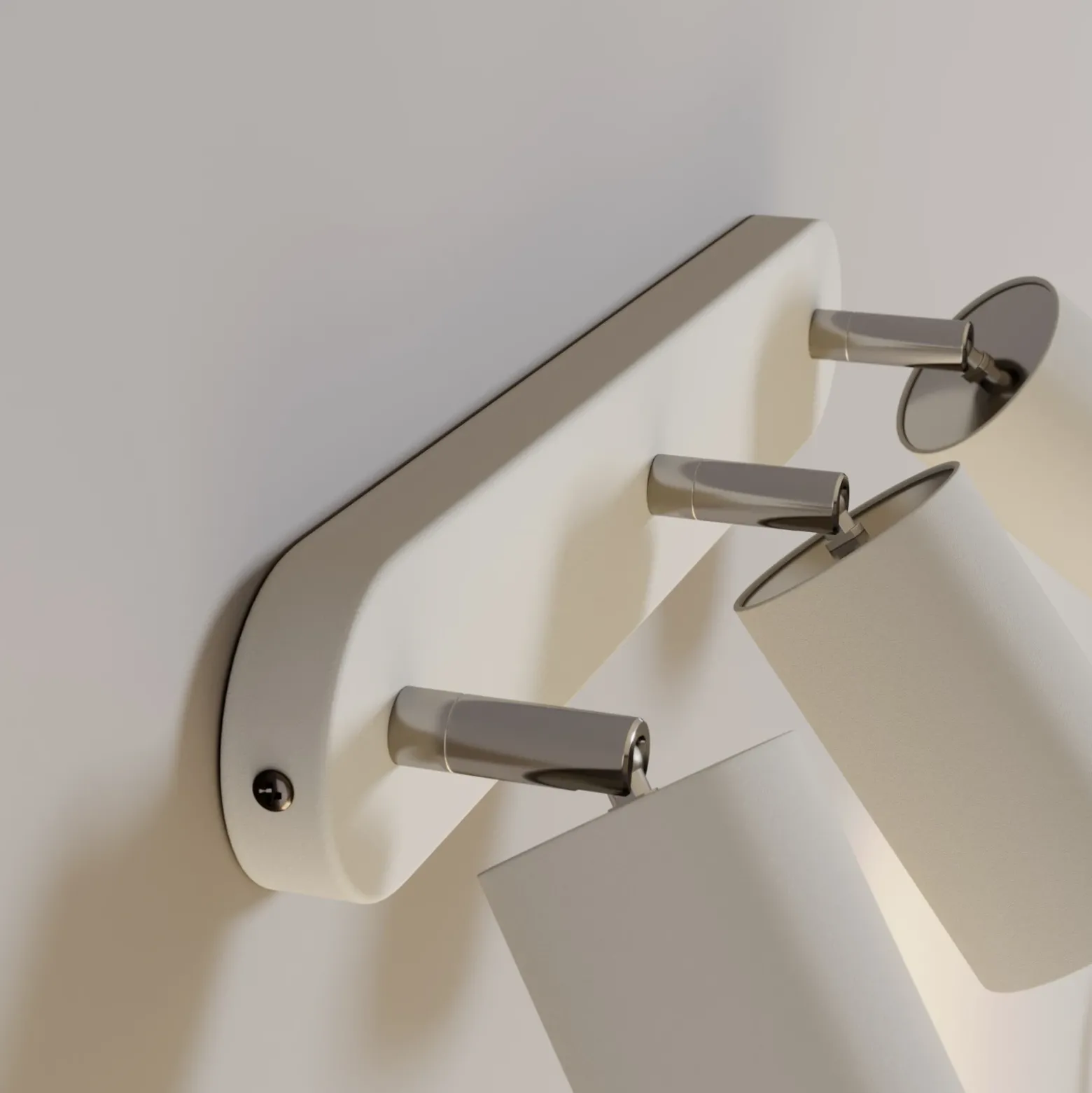 Foco de pared Eye Spot de 3 luces, blanco