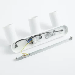 Foco de pared Eye Spot de 3 luces, blanco