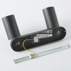 Foco de pared Eye Spot 2 luces, negro